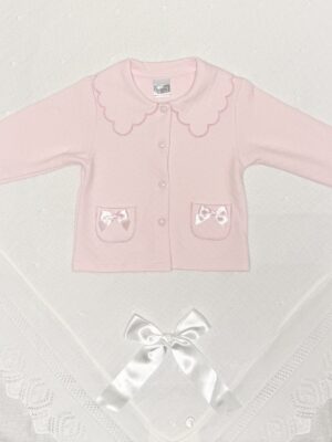 Babyjakke med sløyfer