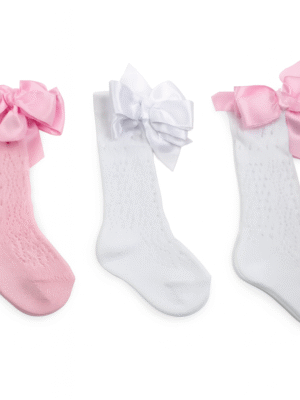 Strømper med Satengsløyfe