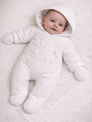 Babydress med sløyfer