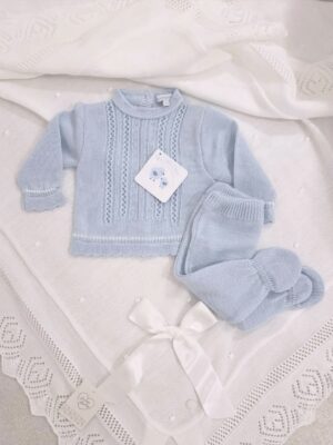 Babysett todelt, strikket