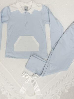 To delt sett til gutt, lysblå