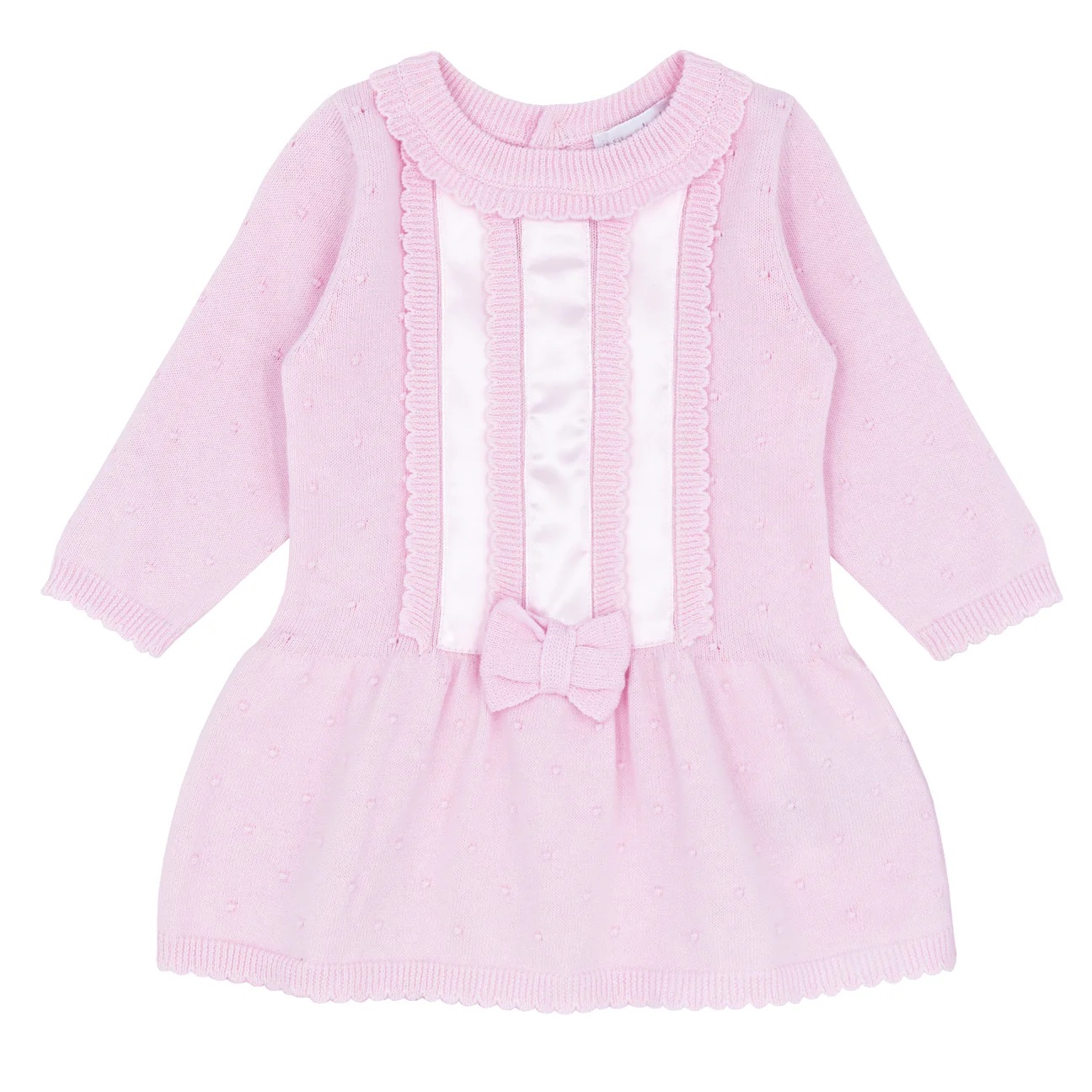 Kjole med hvite detaljer og sløyfe - Bilde 2