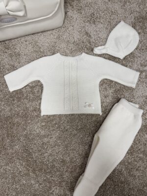 Strikket to delt sett med kyse