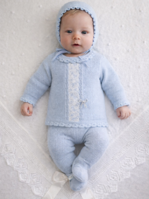 Strikket to delt med kyse Primbaby