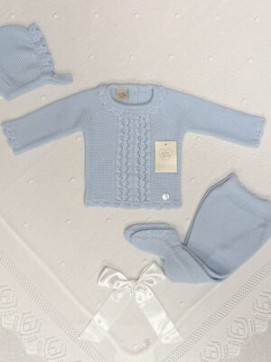 To delt strikket sett med kyse, Primbaby