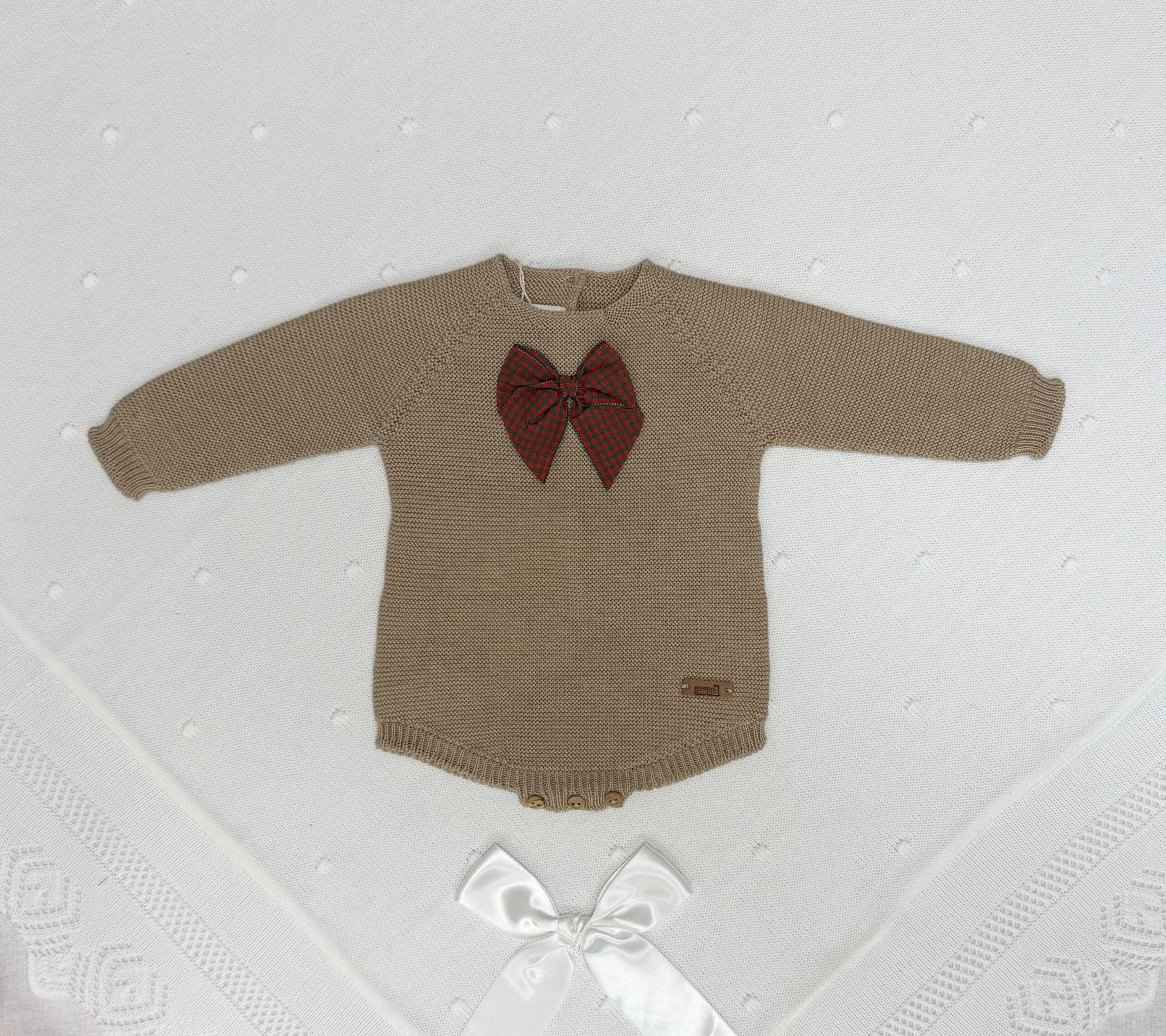 Strikket body fra Cóndor, beige