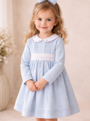 Lyseblå kjole med krage - Beau Kid